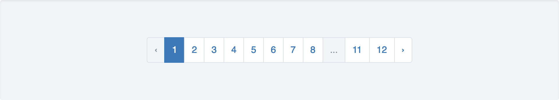 Pagination default style